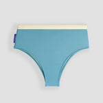rote surf bikini bottom in stone blue color flat photo front side