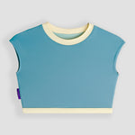savu surf bikini top in stone blue color flat photo front side