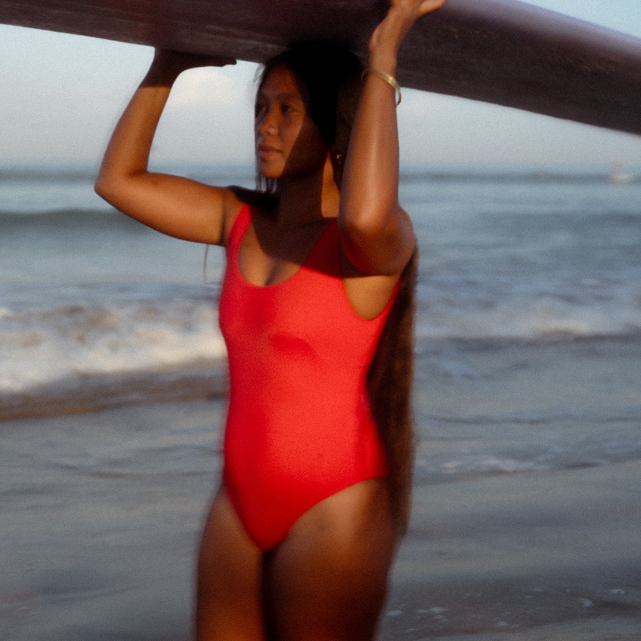 Boa Surf One Piece in Sambal Red | Women Surfing Swimsuit | Ninefootstudio