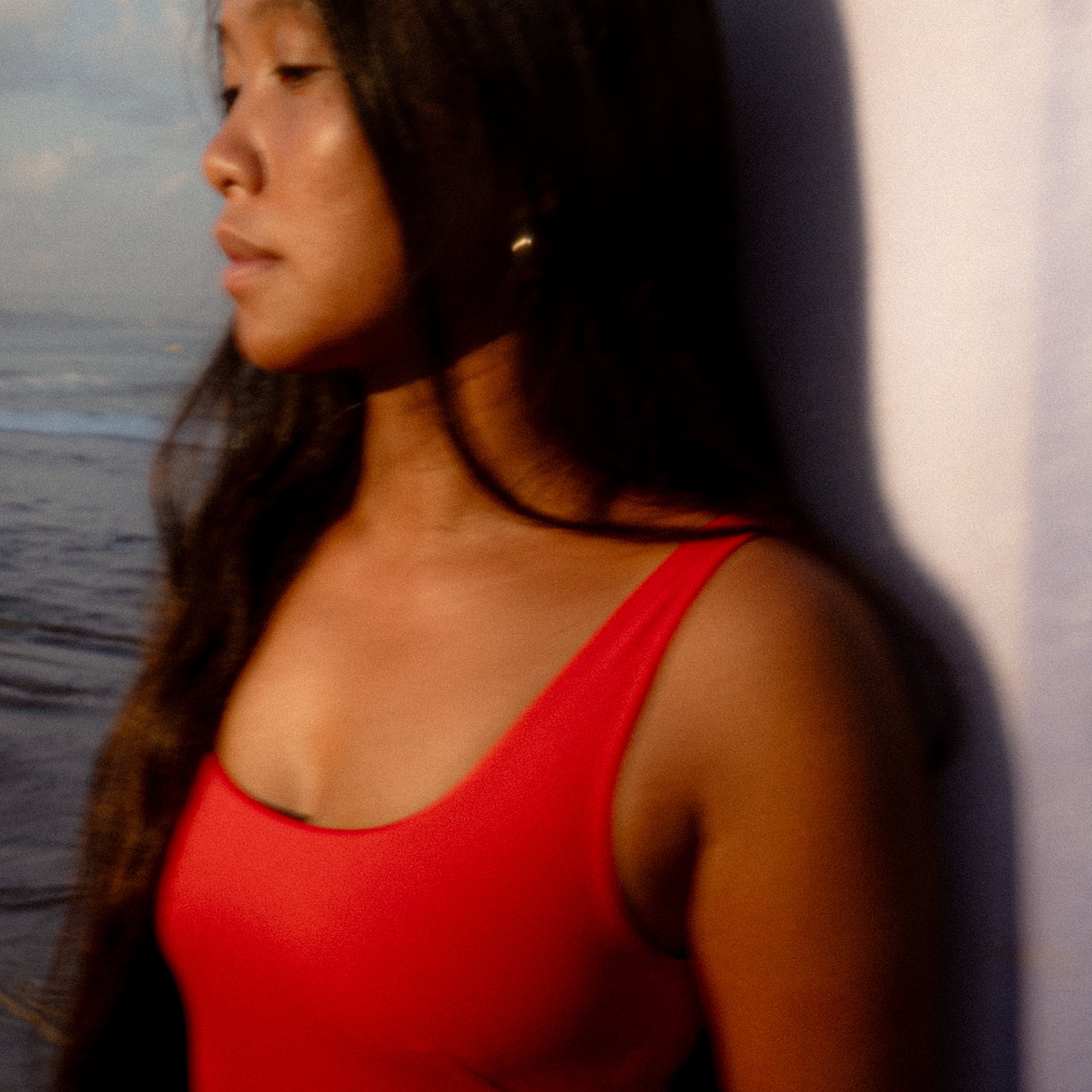 Boa Surf One Piece in Sambal Red | Women Surfing Swimsuit | Ninefootstudio