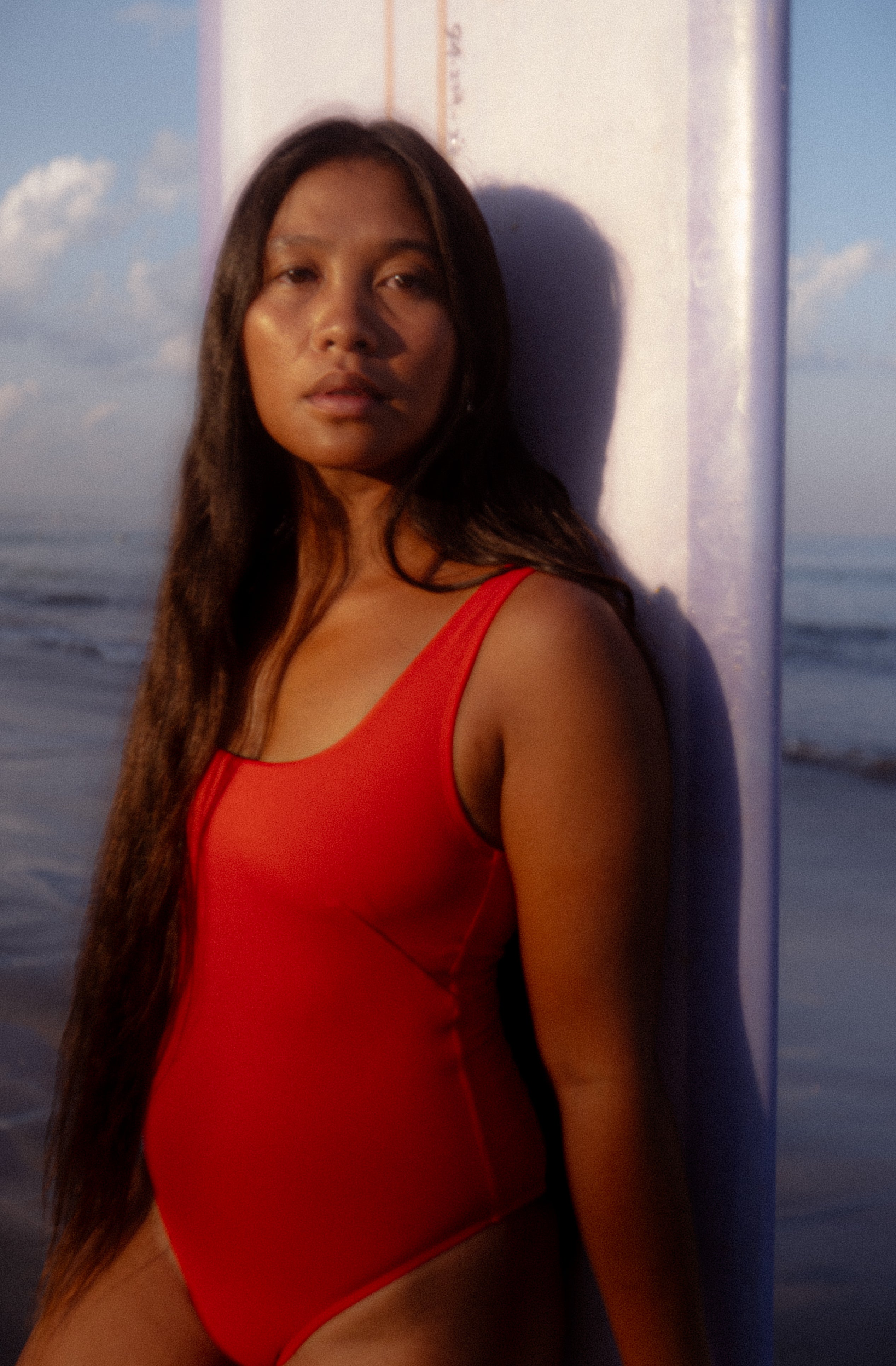 Boa Surf One Piece in Sambal Red | Women Surfing Swimsuit | Ninefootstudio