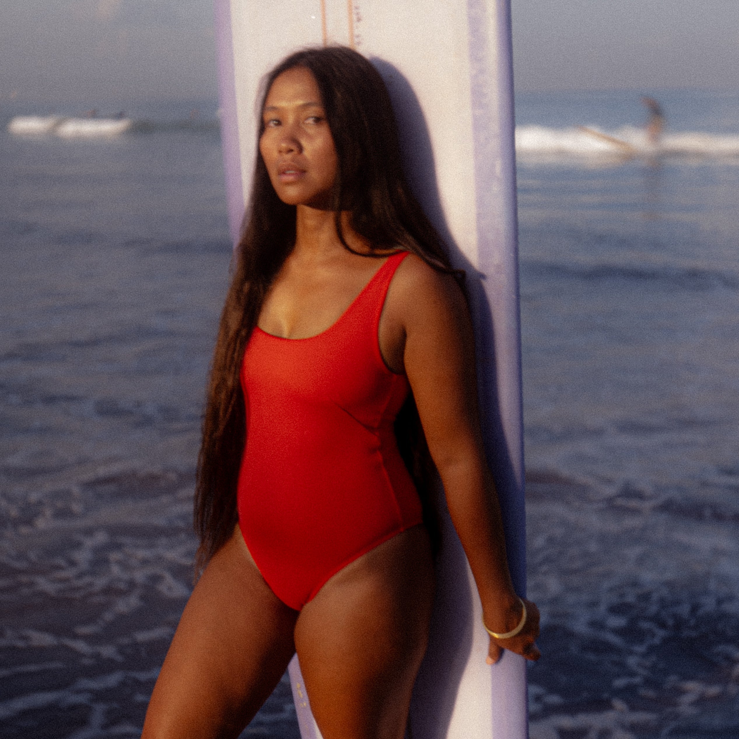 Boa Surf One Piece in Sambal Red | Women Surfing Swimsuit | Ninefootstudio