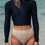 Ninefoot Studio Seseh Surf Rashguard In Navy Blue | rash guards