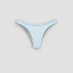 Ninefoot Studio mint-colored recycled cotton thong underwear – sustainable women's lingerie made in Bali