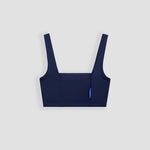 Ninefoot Studio Lakey Surf Bikini Top in Navy Blue | Tops