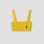 lakey surf bikini top in yellow illusion color flat image back side