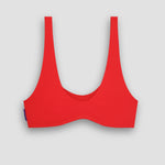 Nias Surf Bikini Top in Sambal Red | Women Surfing Swimsuit | Ninefootstudio
