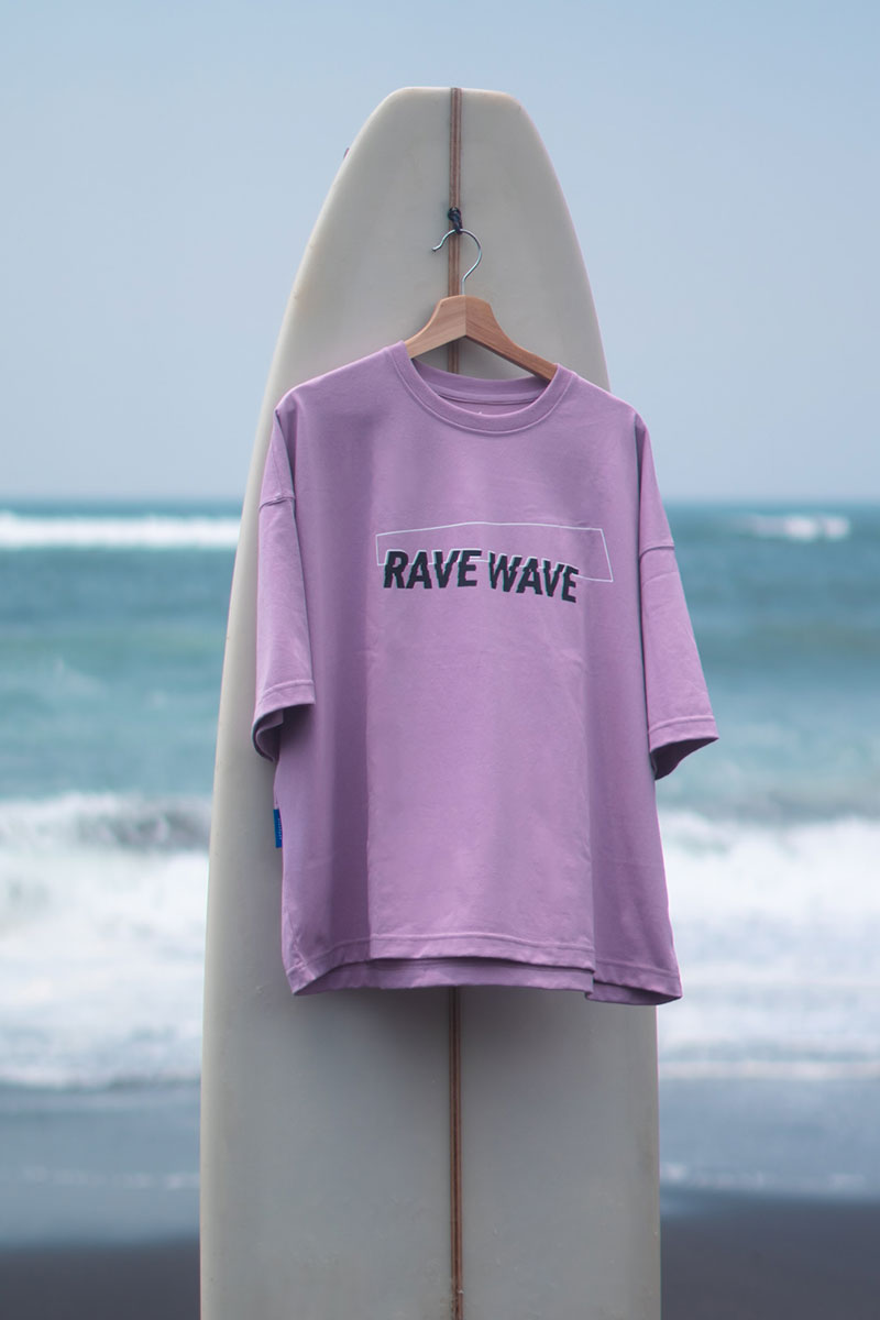 Rave Wave Oversize T-shirt in Lilac