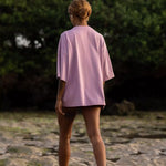 Ninefoot Studio Rave wave oversize T-shirt in lilac| T-shirt