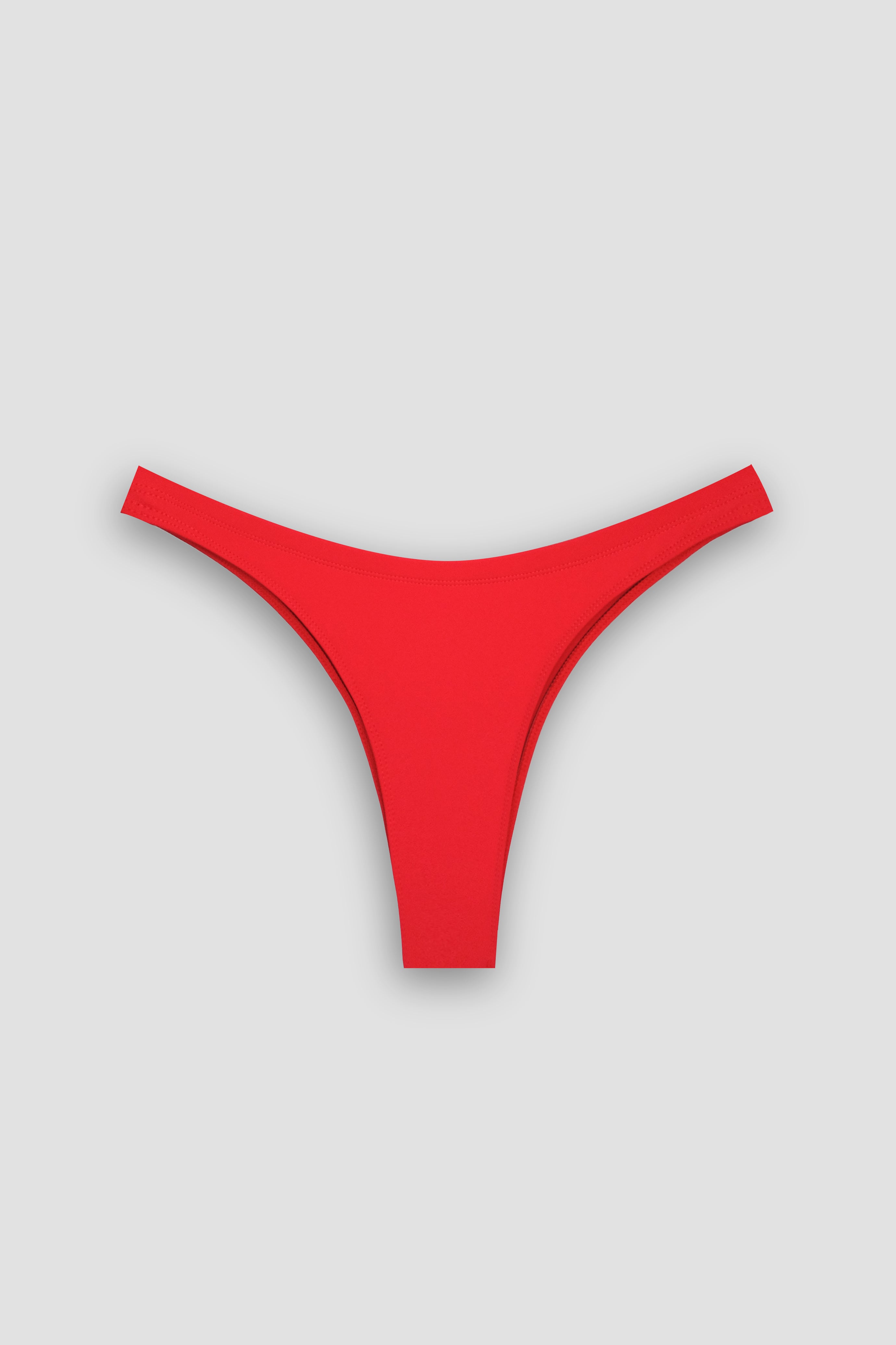 Secret Surf Bikini Bottom in Sambal Red | Women Surfing Swimsuit | Ninefootstudio