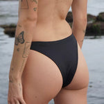 Secret Surf Bikini Bottom in Black | Women Surfing Swimsuit | Ninefootstudio