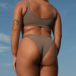 Secret Surf Bikini Bottom in Tripoli | Women's Surfing Swimsuit by Ninefootstudio