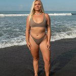 Secret Surf Bikini Bottom in Tripoli | Women's Surfing Swimsuit by Ninefootstudio