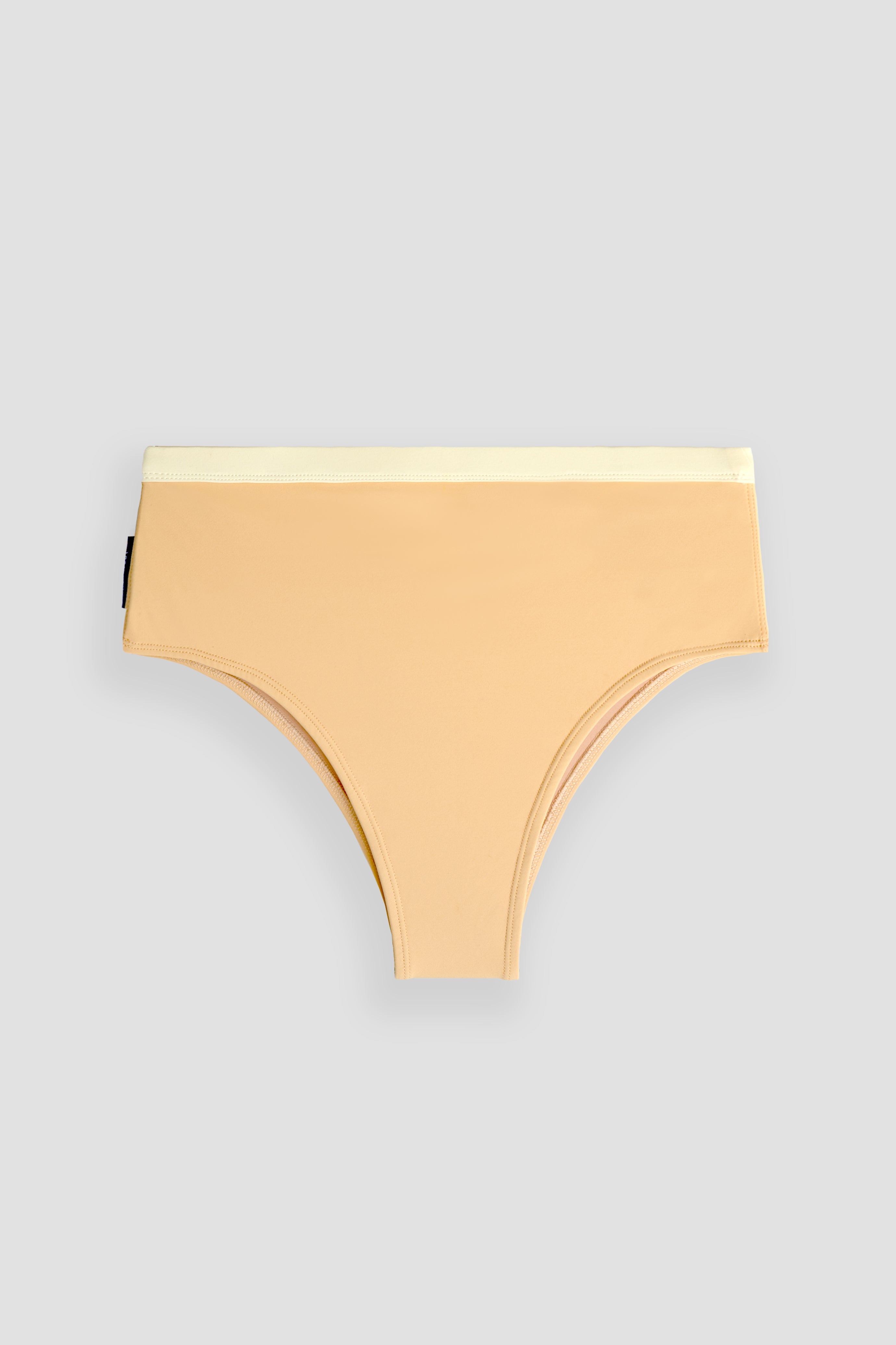 Rote Surf Bikini Bottom in Yellow Cream | Women Surfing Swimsuit | Ninefootstudio