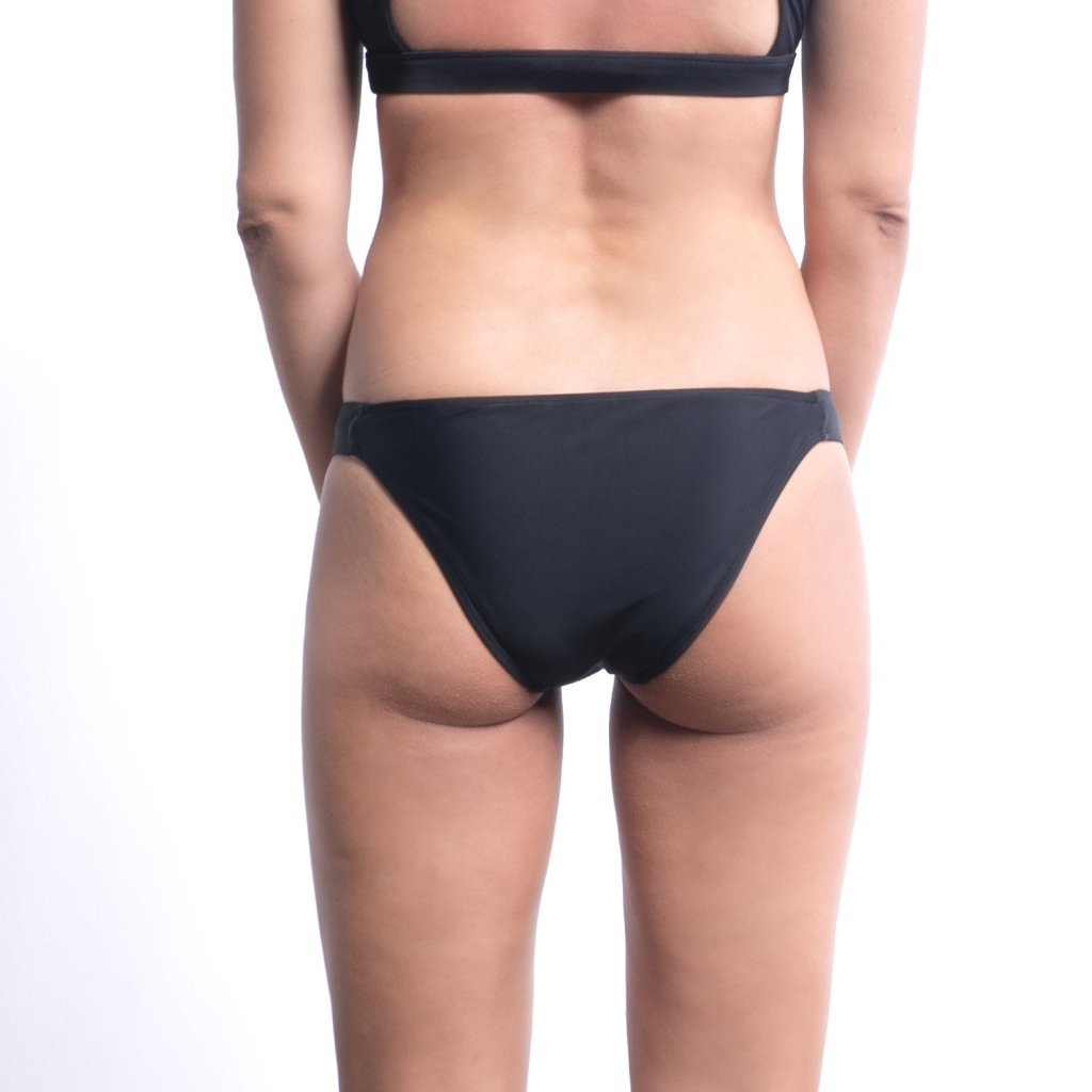 Ninefoot Studio Balian Surf Bikini Bottom in Black | Bottoms