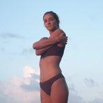 Ninefoot Studio Nusa Surf Bikini Bottom in Burgundy | Bottoms