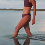 Ninefoot Studio Nusa Surf Bikini Bottom in Burgundy | Bottoms
