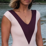 Ninefoot Studio Dreamland Surf One Piece in Nude & Burgundy | One piece
