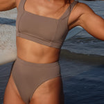 Ninefoot Studio Lakey Surf Bikini Top In Tripoli | Tops