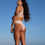 Ninefoot Studio Nyang-Nyang Surf Bikini Bottom in Nude | Bottoms