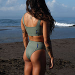 Ninefoot Studio Lakey Surf Bikini Top in Army Green | Tops