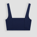 Ninefoot Studio Lakey Surf Bikini Top in Navy Blue | Tops