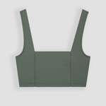 Ninefoot Studio Lakey Surf Bikini Top in Army Green | Tops
