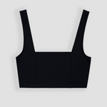 Ninefoot Studio Lakey Surf Bikini Top in Black | Tops
