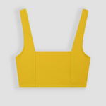 Ninefoot Studio Lakey Surf Bikini Top in Yellow Illusion | Tops
