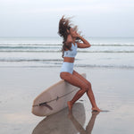 Ninefoot Studio Padang Surf Bikini Top in Fish | Tops