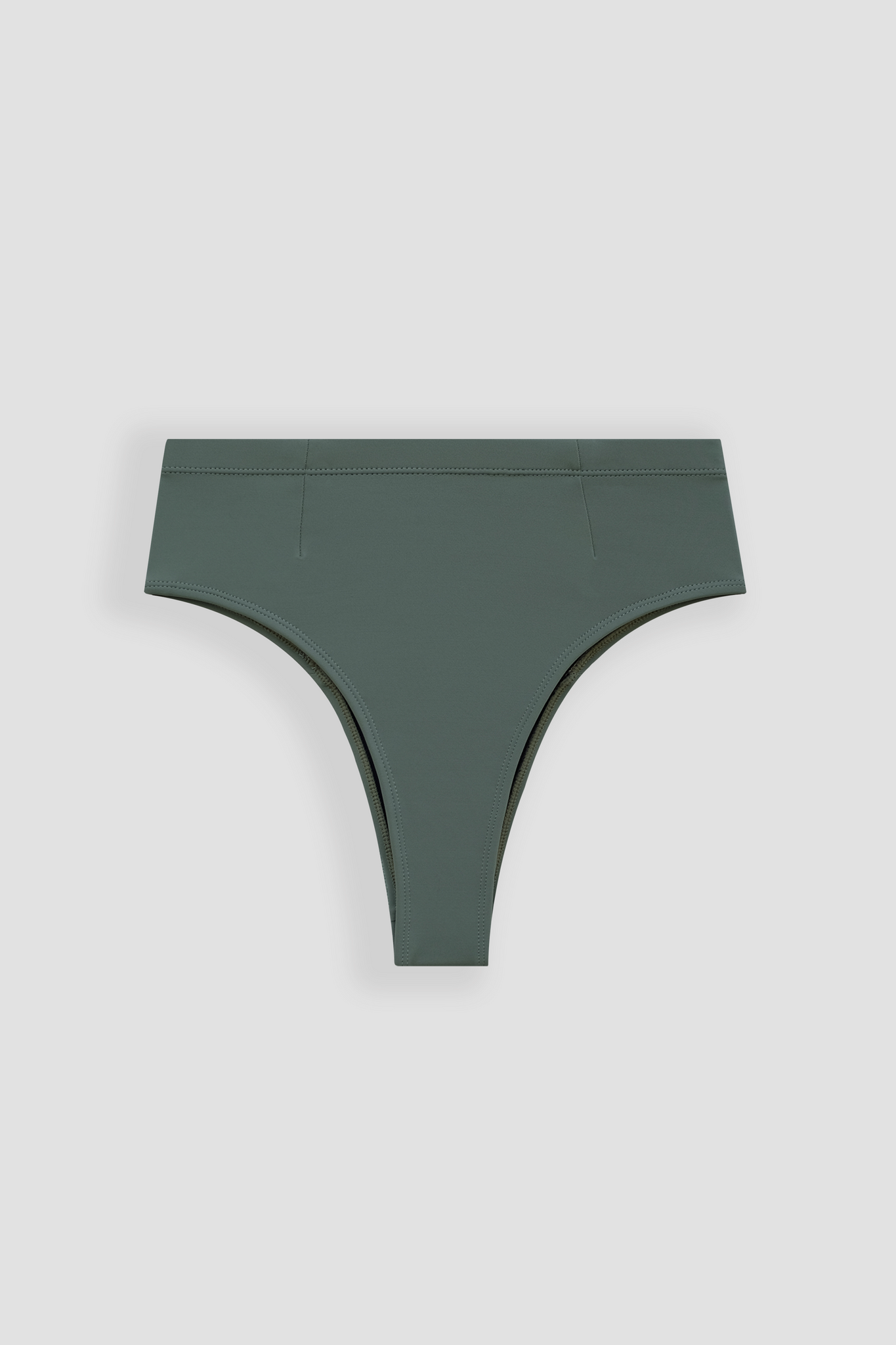 Ninefoot Studio Nyang-Nyang Surf Bikini Bottom in Army Green | Bottoms