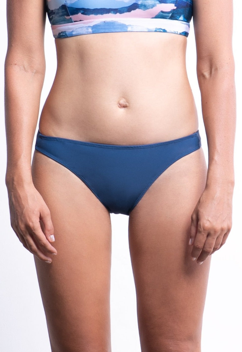 Ninefoot Studio Balian Surf Bikini Bottom in Indigo Blue | Bottom