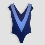 Ninefoot Studio Dreamland Surf One Piece in Film & Navy Blue | One piece